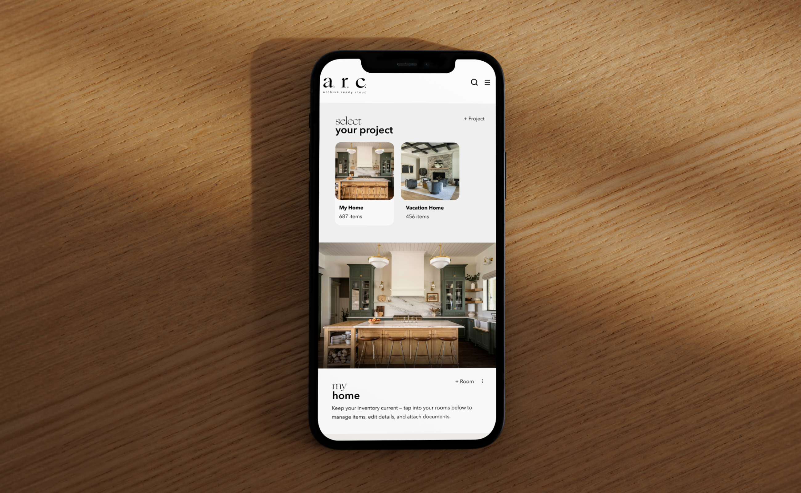 A.R.C. AI home inventory app